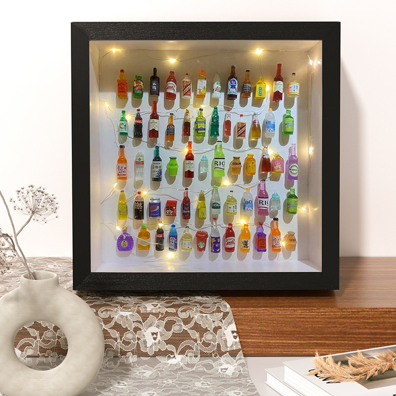 Hollow Three-Dimensional Photo Frame Empty Frame Wholesale Wall-Mounted Wooden Dried Flower Butterfly Specimen Frame Handmade DIY Display Frame