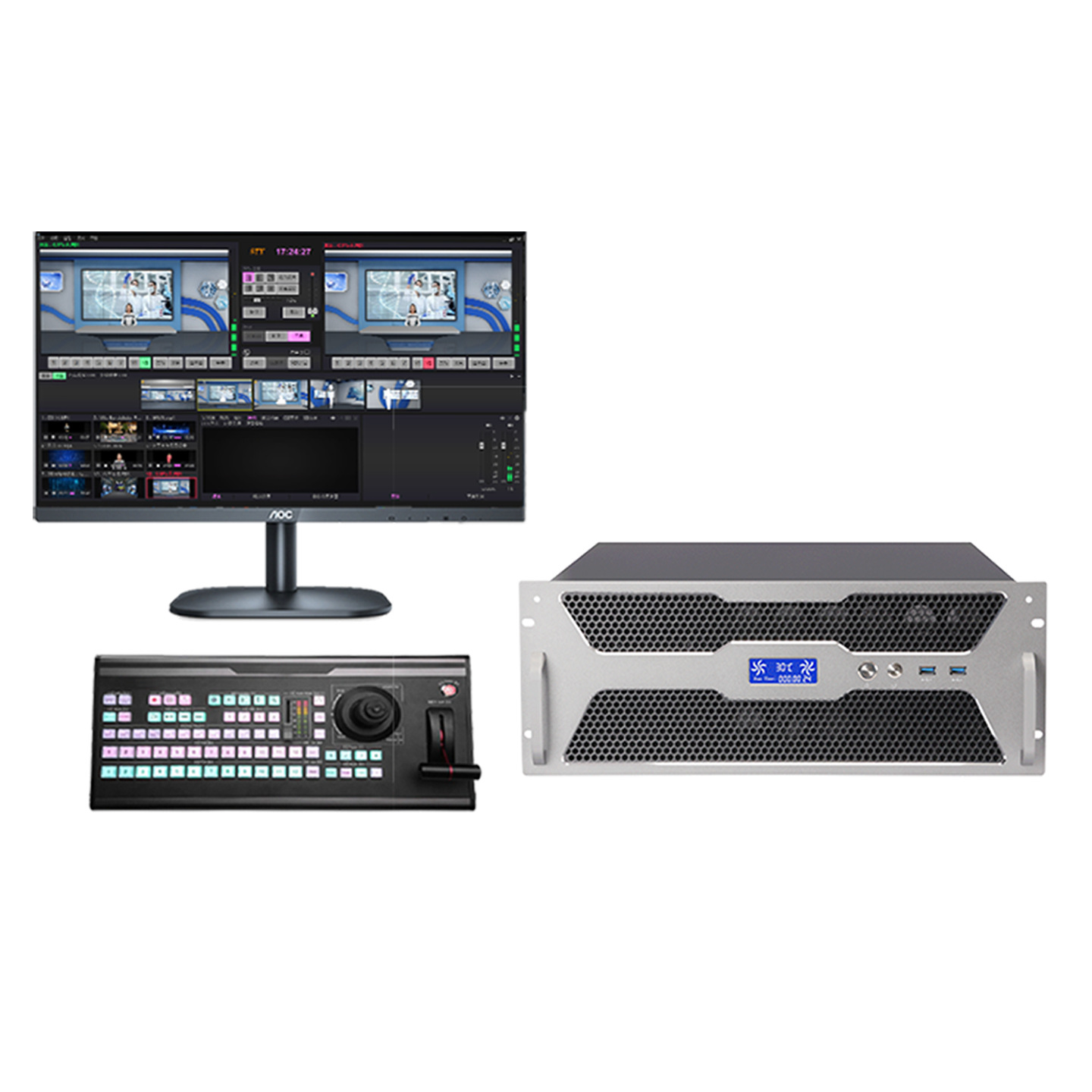 Sai Tianying Sty-Vs200Hd True Three-Dimensional Virtual Studio Campus Tv Station E-Commerce Training Room Construction