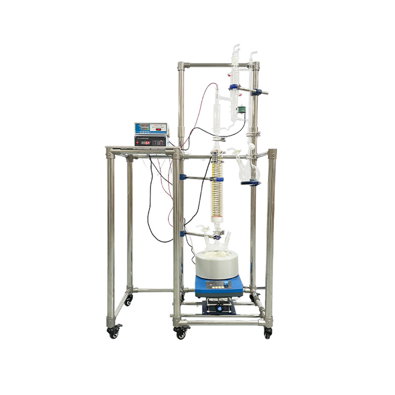 Laboratory Glass Distillation Device, Vacuum Distillation, Distillation Tower, Distillation Column, Electric Heating, Small Trial Distillation Kettle, Packed Tower