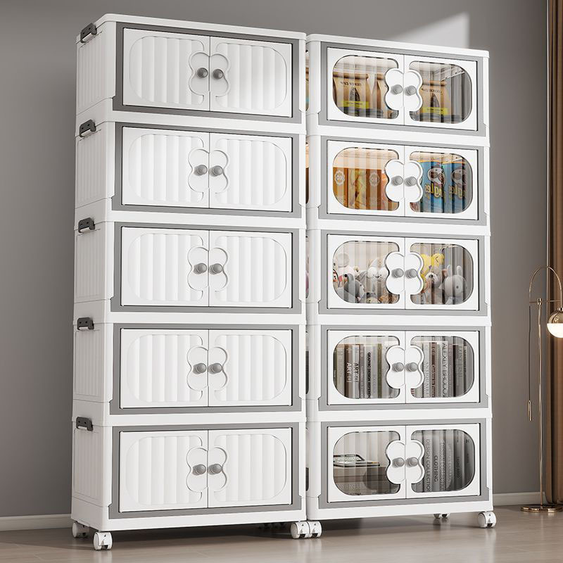 Прозрачная коробка для хранения, домашняя коробка для одежды и брюк, большая емкость, коробка для игрушек, складной шкаф для хранения