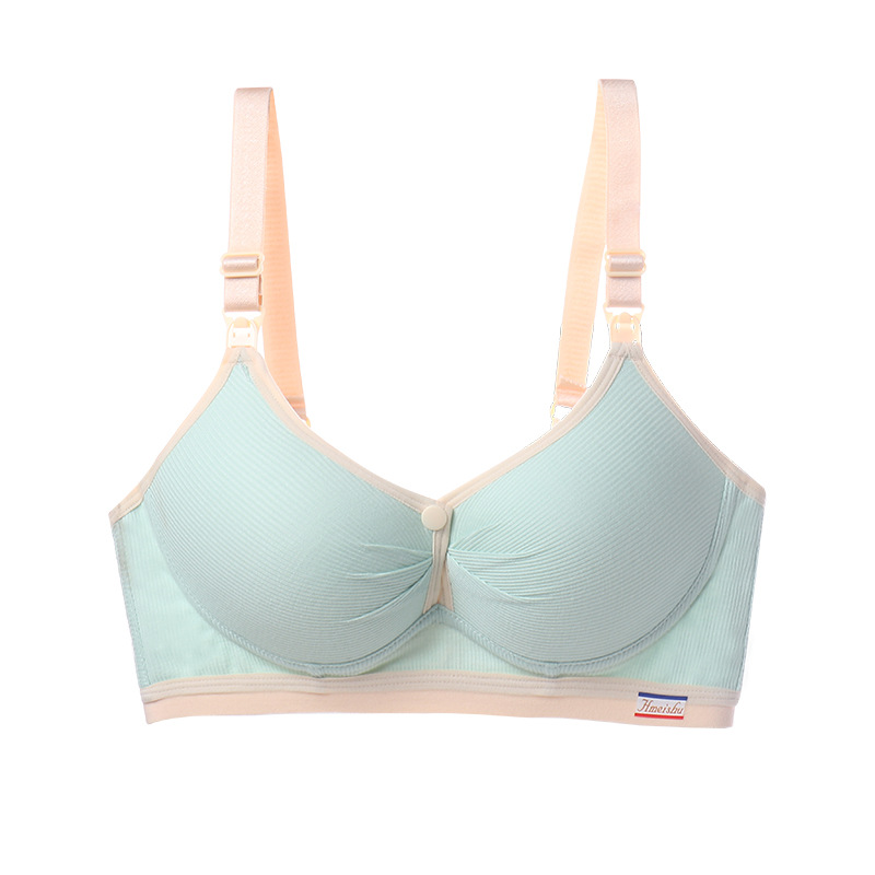 Breastfeeding Bra Push-up Anti-sagging Thin Pure Cotton Liner for Women's Breastfeeding Front-end Buckle for Pregnant Women's Underwear Special for Pregnancy