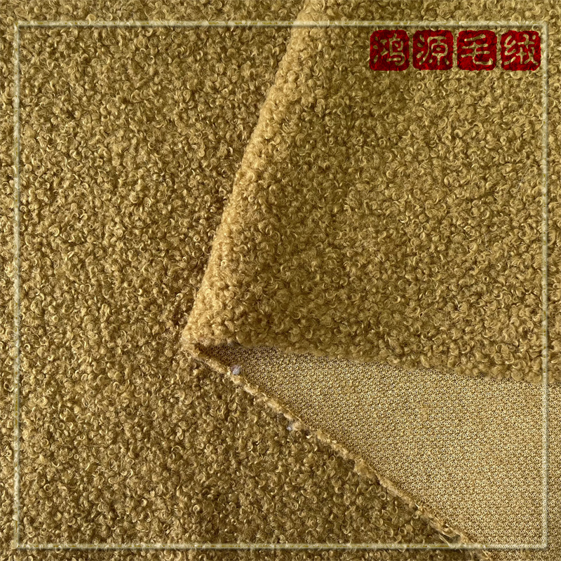 Spot supply lamb roll Teddy velvet small Teddy plush fabric particle wool pet doll clothing fabric