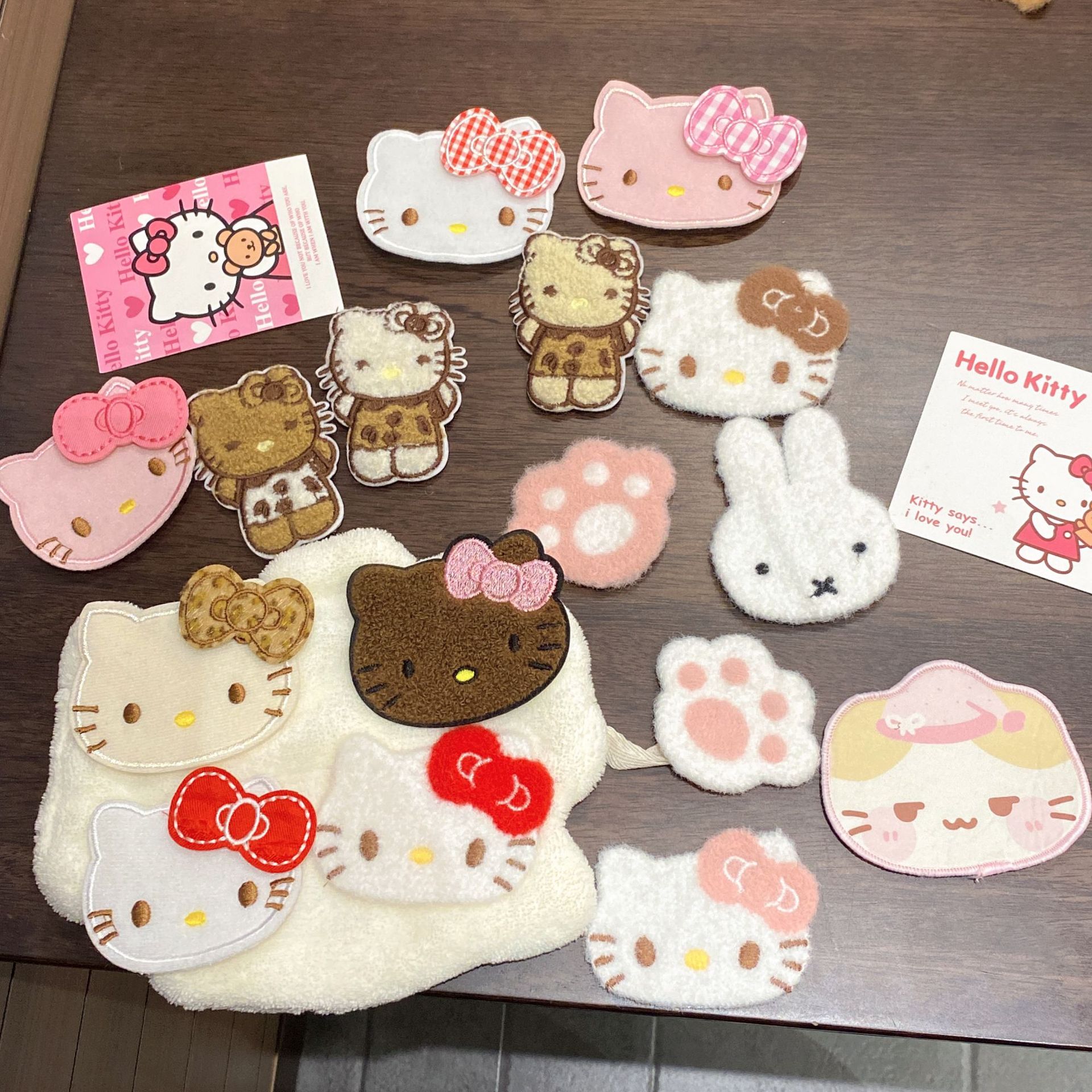 Kt Bangs Cat Stickers for Kidsren's Rag Fabrics, Cute Velcro Baby Hair Artifacts for Little Girls with Small Hair Volume