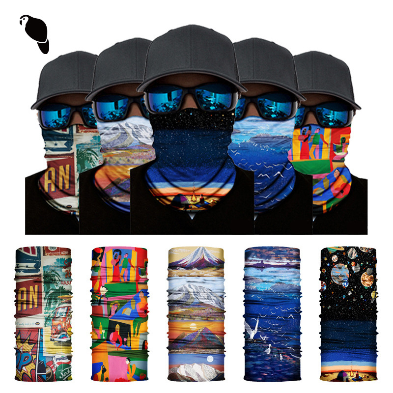 Spot Wholesale Outdoor Seamless Mask Magic Headscarf Cross-Border Sports Cycling Windproof Elastic Sun Protection Lightweight