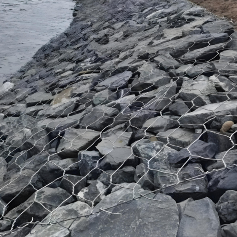 Взрывозащищенная габионная сетка, электрическая сварка, ландшафтная габионная сетка, оцинкованная стальная проволока, габионная стена