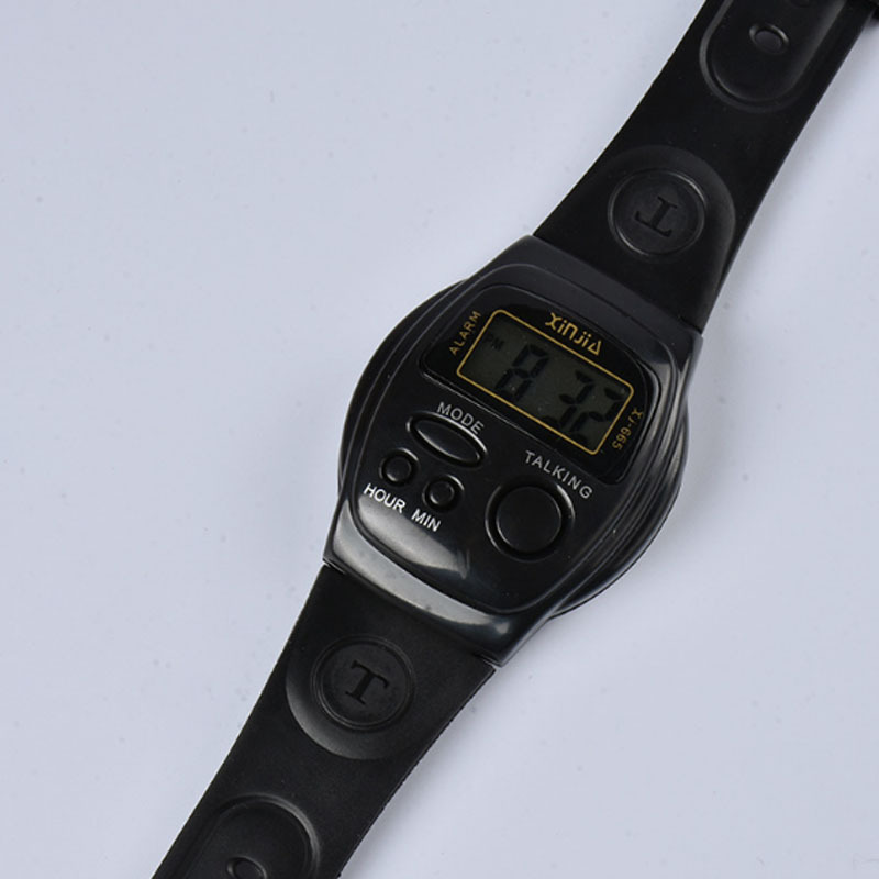 Time voice table for the elderly blind fashion electronic watch xj-665 Time Table 12-hour multi-alarm clock