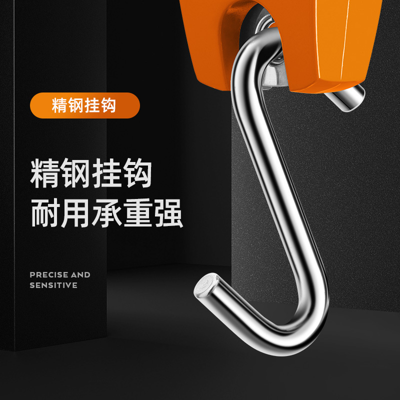 Cross-Border Hot Selling Portable Digital Crane Scale Small Hook Scale Driving Scale 300kg Hanging Scale Satchel Hook Scale