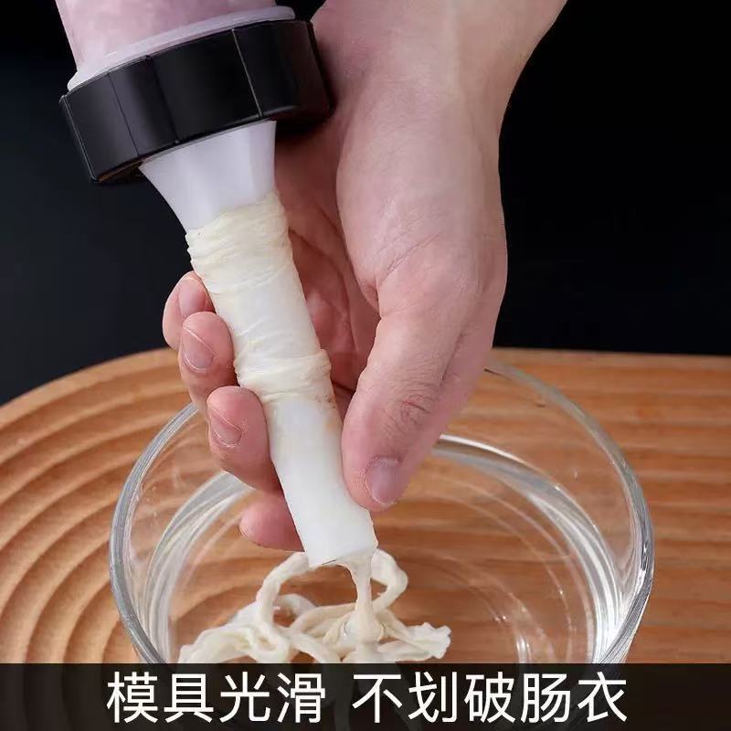 Household Bacon Sausage Filling Machine, Homemade Sausage Manual Sausage Filling Tube, Sausage Filling Tool, Hand-Pushed Large Sausage Filling Machine