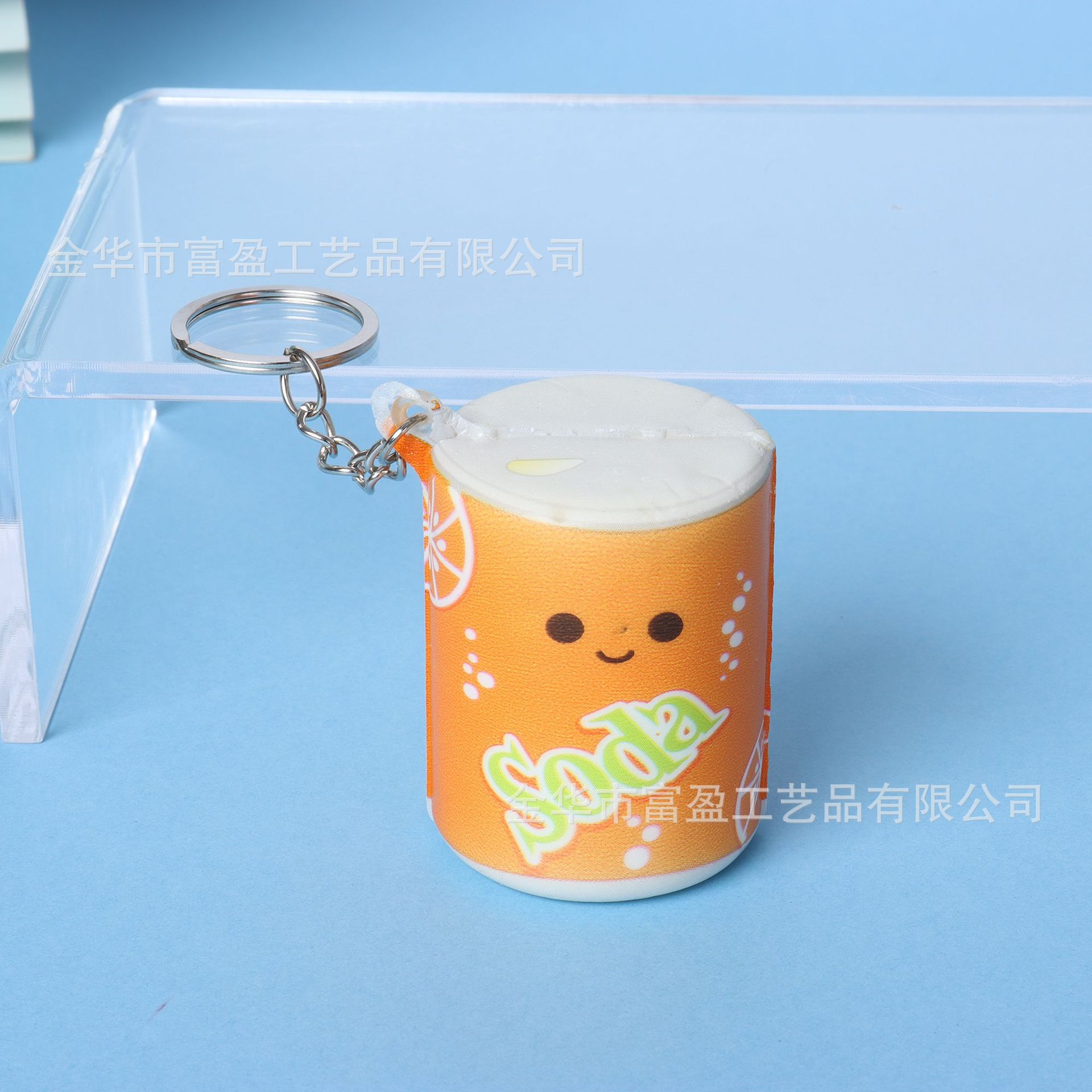 Pu slow rebound simulation food keychain hamburger pizza fries pinch music children's decompression vent toys wholesale