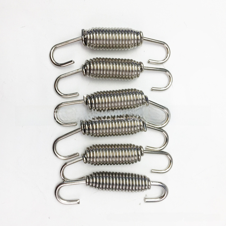Motorcycle sports car exhaust pipe stainless steel tension spring 304 stainless steel spring pull hook hook tension spring