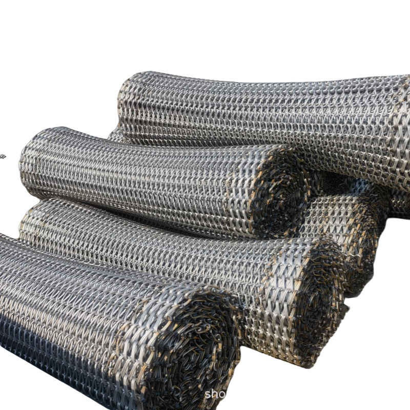 Customized Stainless Steel Encrypted Conveyor Belt for Drying and Transporting Food Machinery, High Temperature Resistant Manufacturer