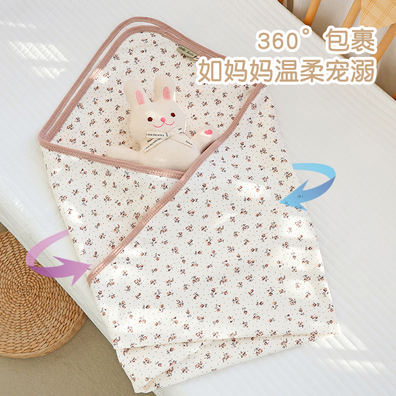 Newborn delivery room package class a cotton anti-startling baby wrap soft breathable baby out swaddling wrap