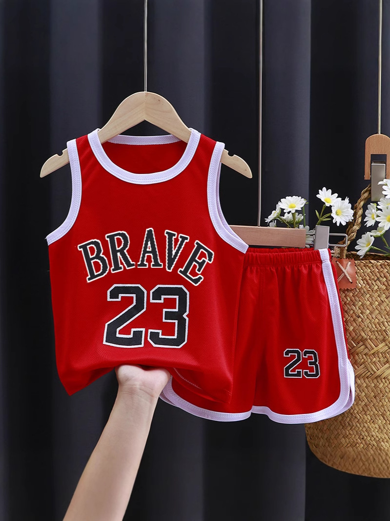 Children's Clothing Summer Children's Suits Quick-Drying Sportswear Vests Boys Baby Basketball Uniforms Summer Vest