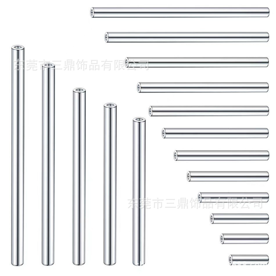 F136 titanium inner tooth tongue nail lip nail ear nail ear bone nail eyebrow nail straight rod G23 titanium alloy puncture accessories