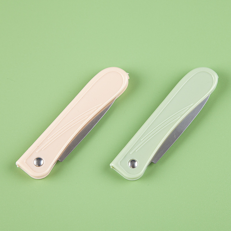 [Factory Ready Stock] Stainless Steel Foldableing Fruit Knife, Portable Peeling Knife, Camping Style Household Foldableing Knife, Melon and Fruit Knife