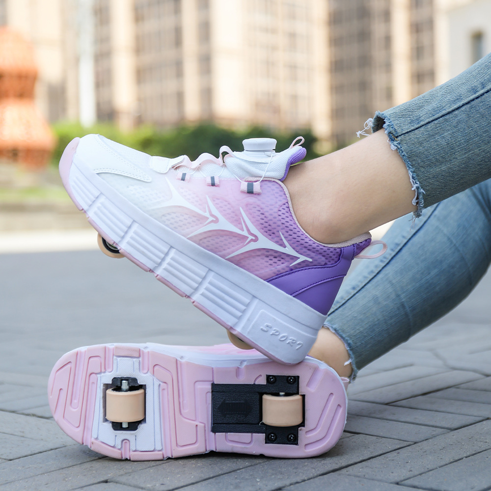 New Children's Lizo Shoes Boys Two-wheeled Girls' Roller Skates Students Wheeled Shoes Mesh Breathable Summer Wholesale