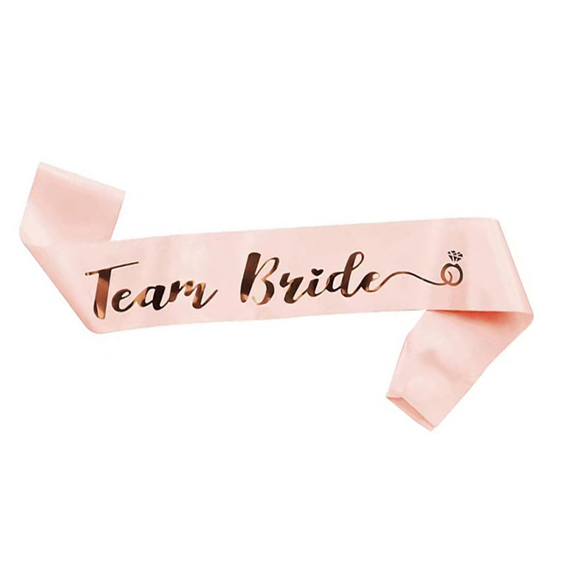 Factory Direct Bride Decoration Shoulder Straps Bachelorette Party Bride to Be Pink White Shoulder Straps