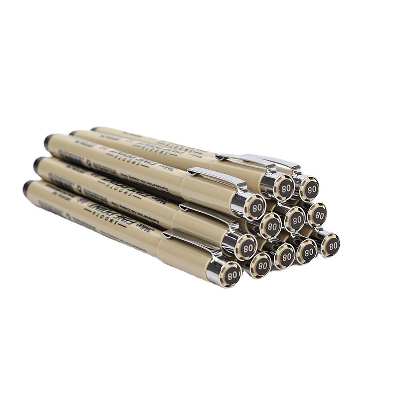 Amazon Hot Selling Needle Pen 12 Line Drawing Pen Water Drawing Pen Needle Pen Cartoon Sketching Pen
