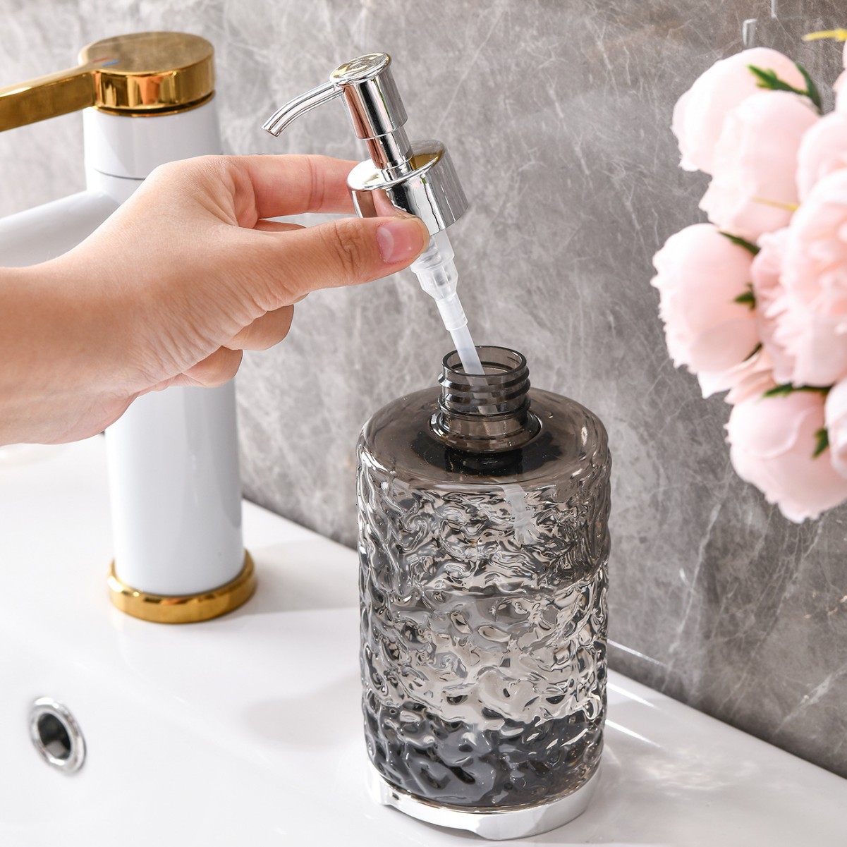 Bathroom Shower Gel Dispensing Bottle Home Gift Bathroom Supplies Corrugated Cheese Shower Gel Bottle Hand Sanitizer Bottle