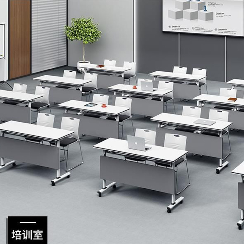 Simple Pulley Training Table Folding Conference Table Movable Movable Splicing Table Long Table Double Office Table