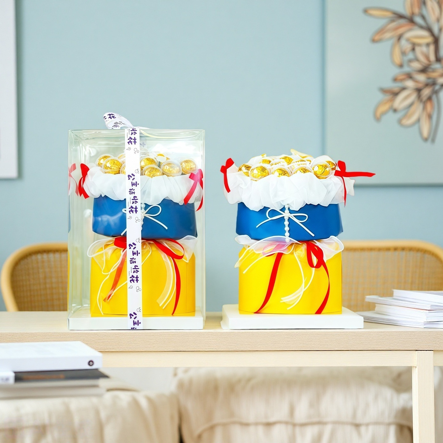 Finished Chocolate Rose Bouquet for Girlfriend, Best Friend, Birthday Gift, Girl Graduation, Valentine's Day, Girly Heart