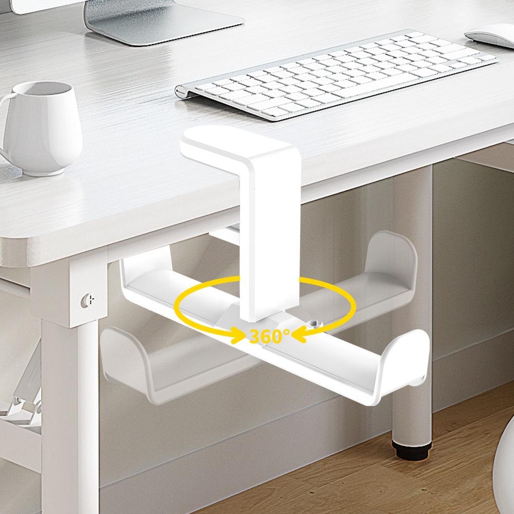 Two-in-one earphone holder nail-free headset holder 360-degree rotating earphone holder earphone hook