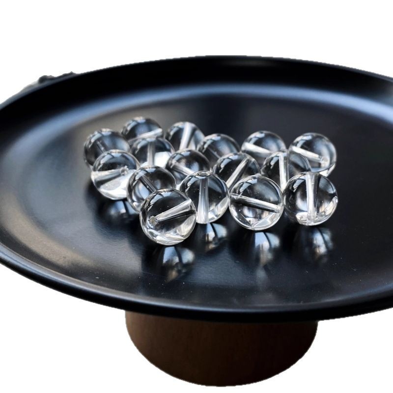 Collectible Grade Brazilian Raw Ore Natural White Crystal Scattered Beads Single Bead DIY Woven Handstring Necklace Beads