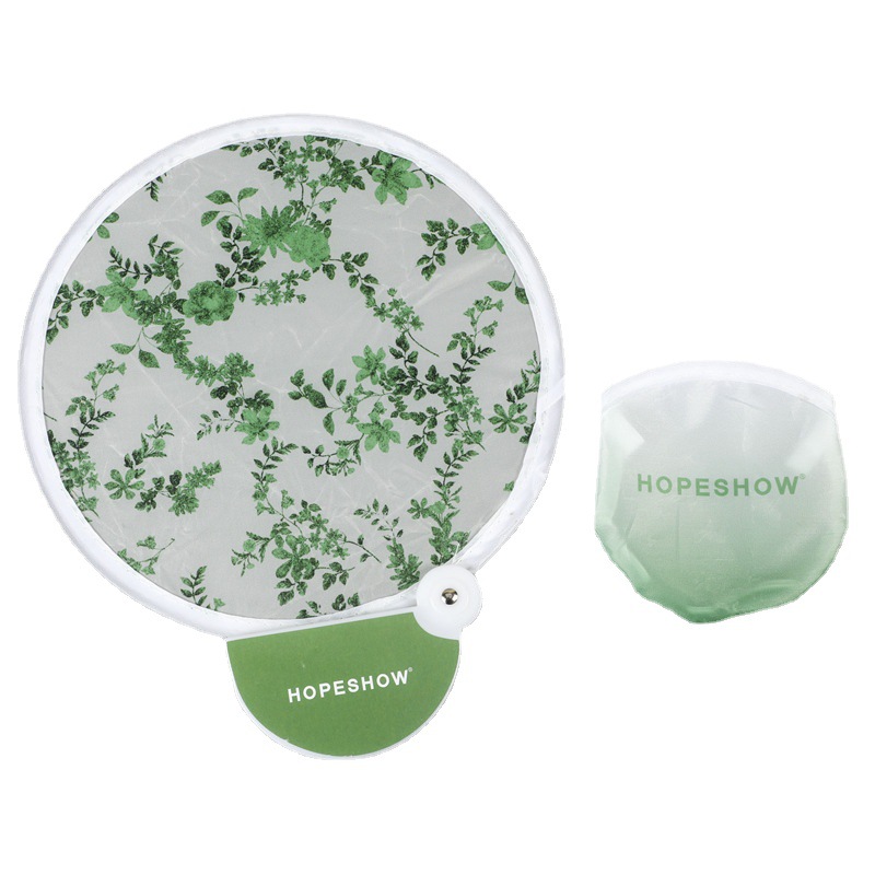 Frisbee Fan Folding Fan Folding Round Fan Reflector Fan Customized Support Fan Cloth Fan Round Fan Polyester Fan Portable Fan