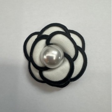 Factory Direct Sales Classic Chanel-Style Series Pearl Camellia Flower DIY Hairpin Corsage Accessories Materials