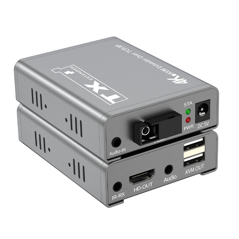 4K Hd HDMI Optical Transceiver Kvm Fiber Extension Fiber Extender Transceiver USB Keyboard and Mouse 20Km