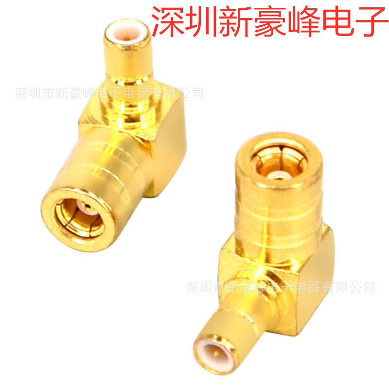 Адаптер Smbkjw с одним мужчиной и одной женщиной, 2-мегапиксельный, 90-градусный угловой, для автомобильного Rf коаксиального соединения