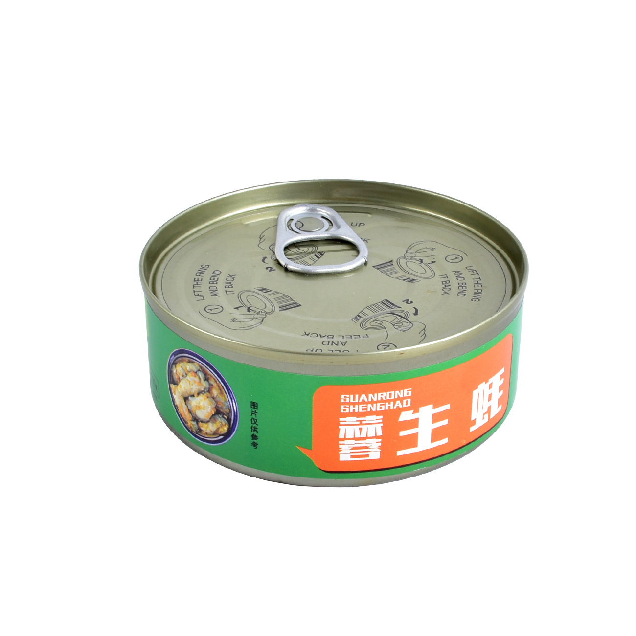 Canned Ready-To-Eat Seafood Cooked Garlic Oyster Cans Ready for Sale Delicious Oyster Garlic Oyster Cans