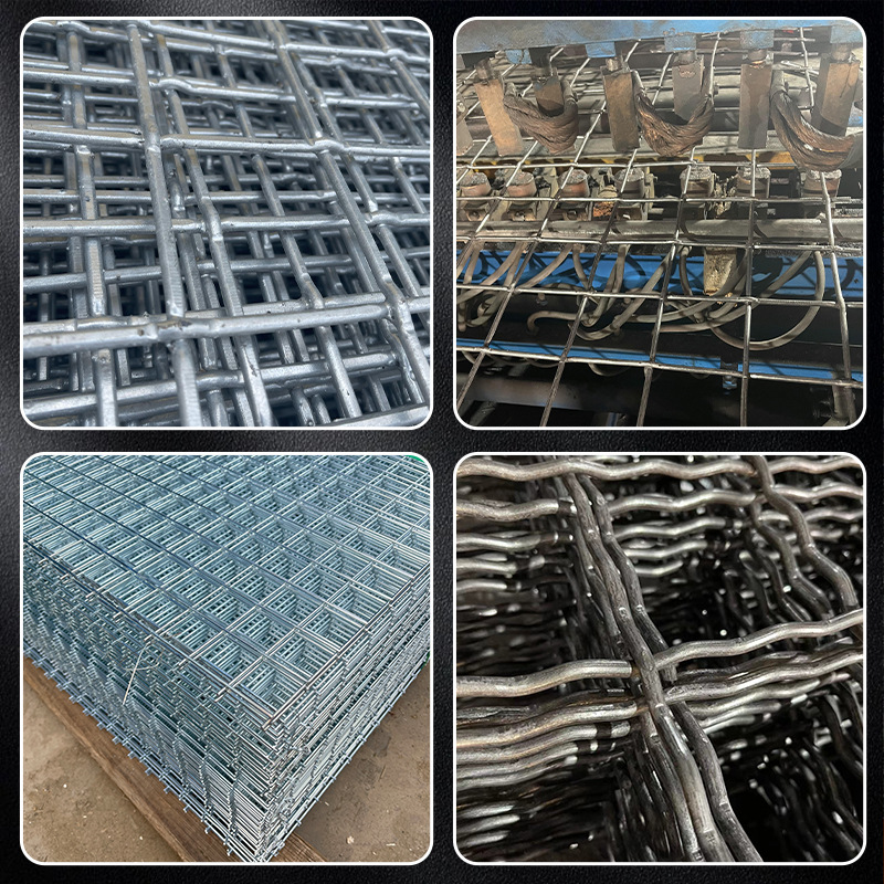 Coal Mine Crimped Woven Mesh Knot Mesh Steel Bar Welded Straight Wire Positioning Type Mine Tunnel False Roof Support Anchor Mesh