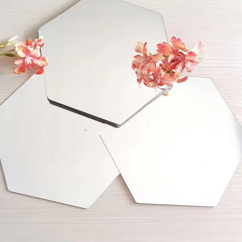 Factory supply edging irregular bathroom glass lens dormitory study wall decorative mirror