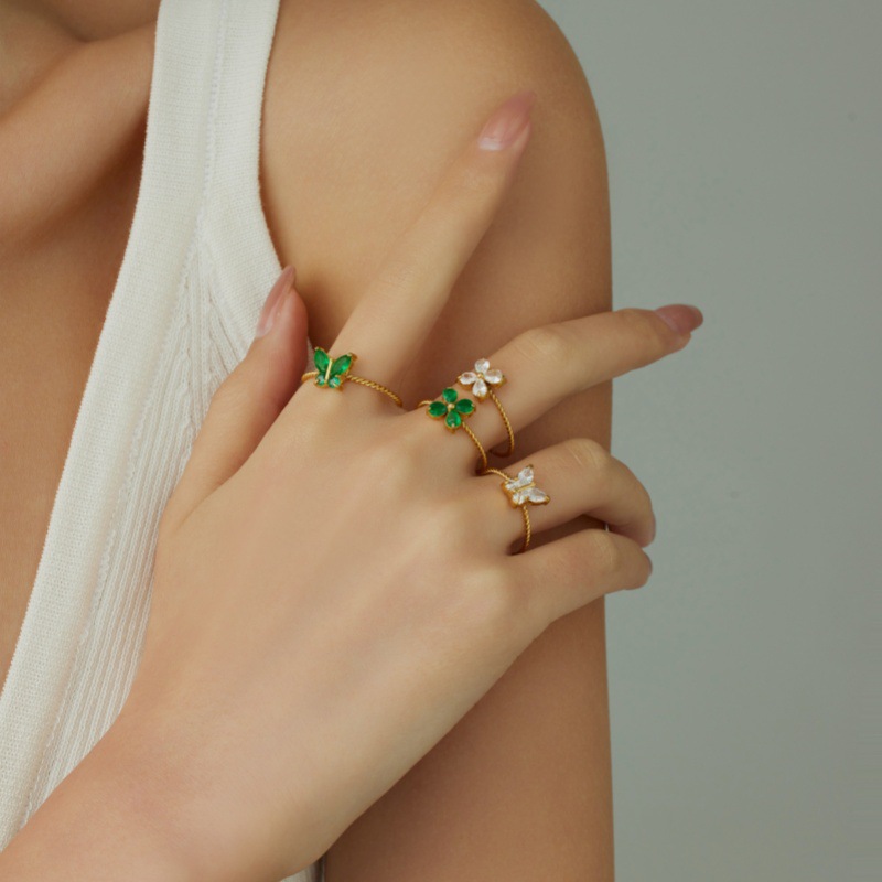 Loftily Jewelry Custom Stainless Steel Necklace Niche Ins Style Jewelry Ring Processing Custom Wholesale Earrings