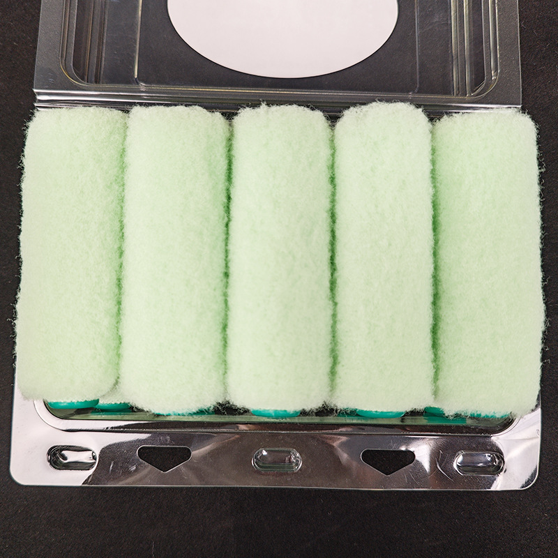 Hot Melt Roller Brush for Indoor Wall Latex Paint Roller Brush Light Green Lambskin Filter Roller Brush Does Not Fall Off