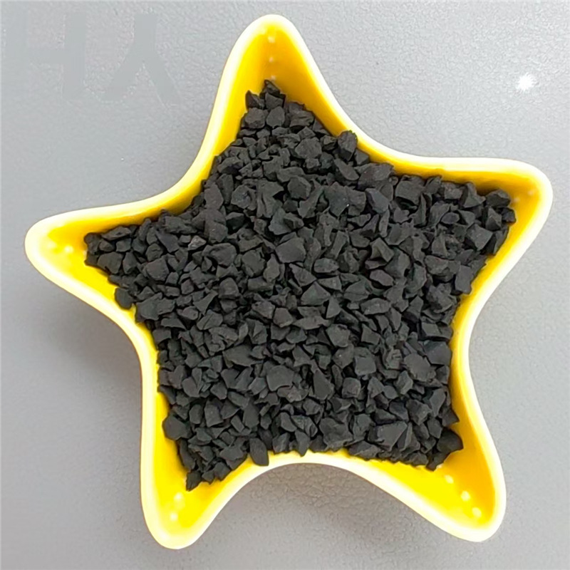 Manufacturer Wholesale Black Rubber Granules for School Playgrounds, Plastic Running Tracks, Rubber Granules for Lawn Filling, Tire Granules