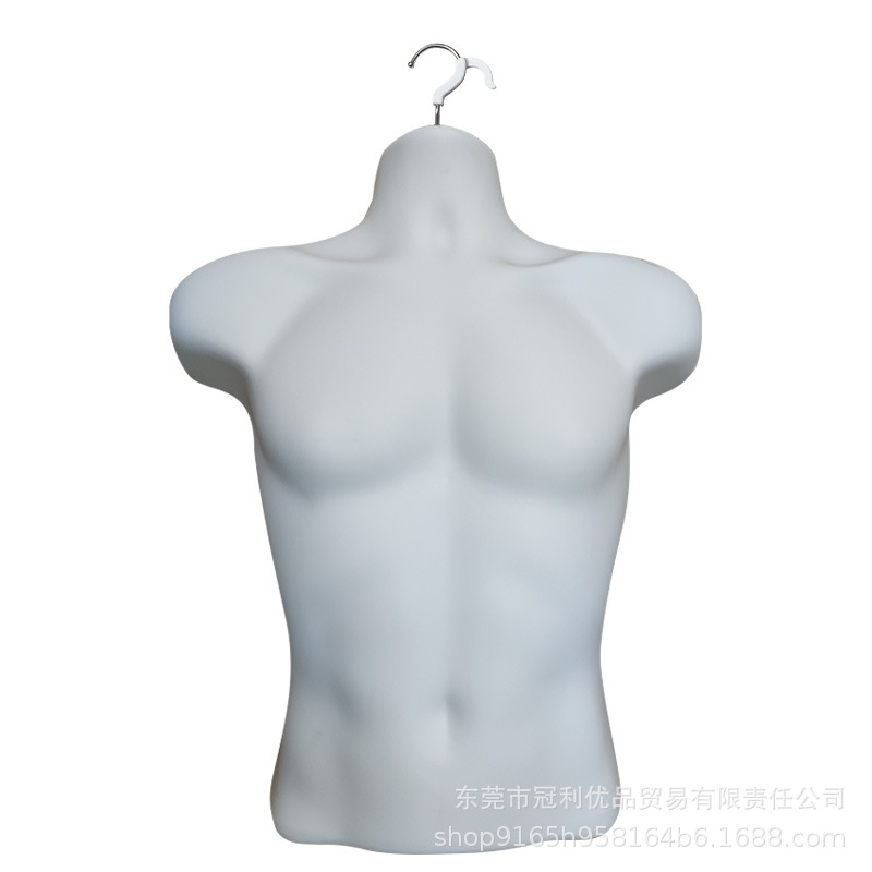 Factory Wholesale Clothing Display Mannequins for Men and Women, Half-Body Models for Suits and T-Shirts, Black and White Skin Tone, Hot-Selling for Foreign Trade