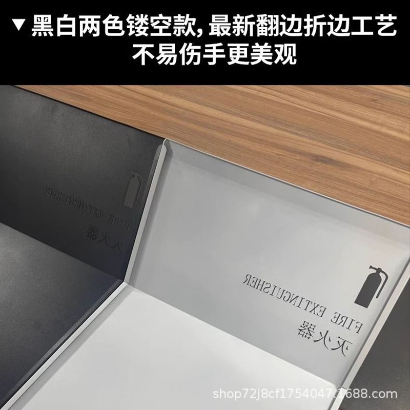 灭火器装饰箱遮挡商铺放置不锈钢酒店收纳2只装箱子罩商场放置架