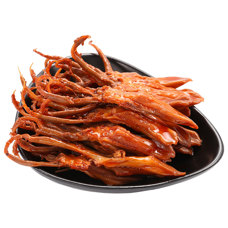 Duck Tongue Wenzhou Specialty Marinated Cooked Food with Wine and Vegetable Sauce Flavor Duck Meat Food Snacks Snacks Leisure Food