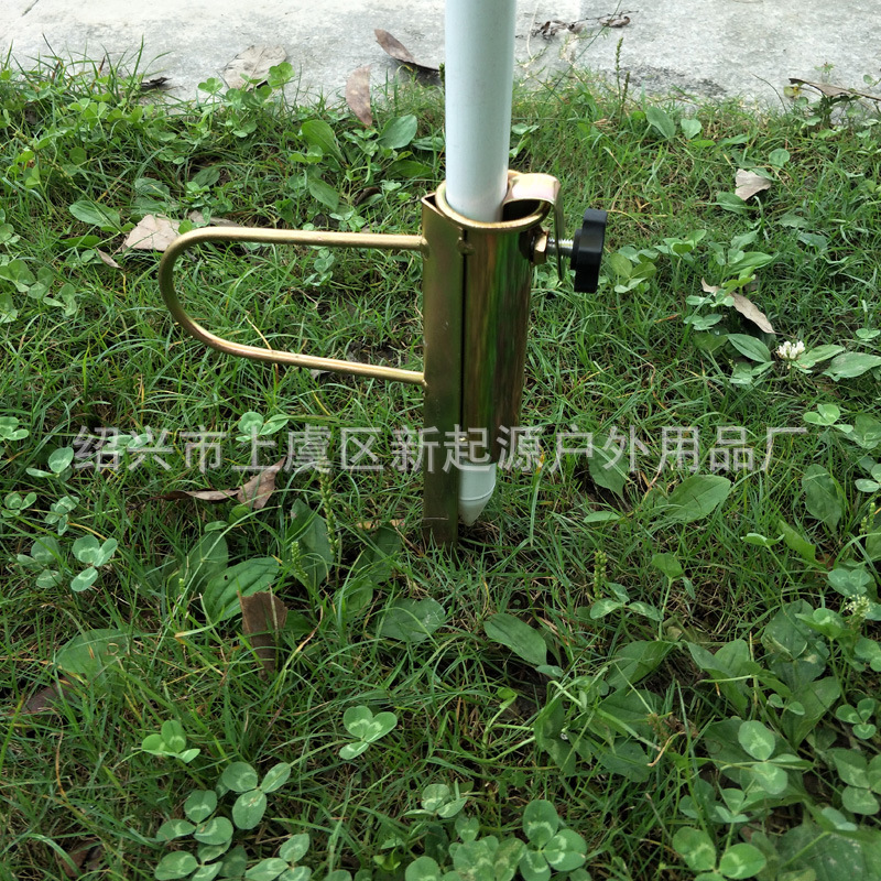Factory supply ground insert base outdoor parasol beach umbrella ground insert large ground nail beach grass base