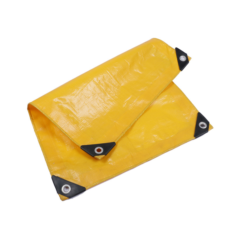 Customized Yellow Cross-Border Export Export Tarpaulin Rainproof and Waterproof Shed Cloth Tarpaulin Coated Plastic Cloth Knife Scraper Tarpaulin Tarpaulin