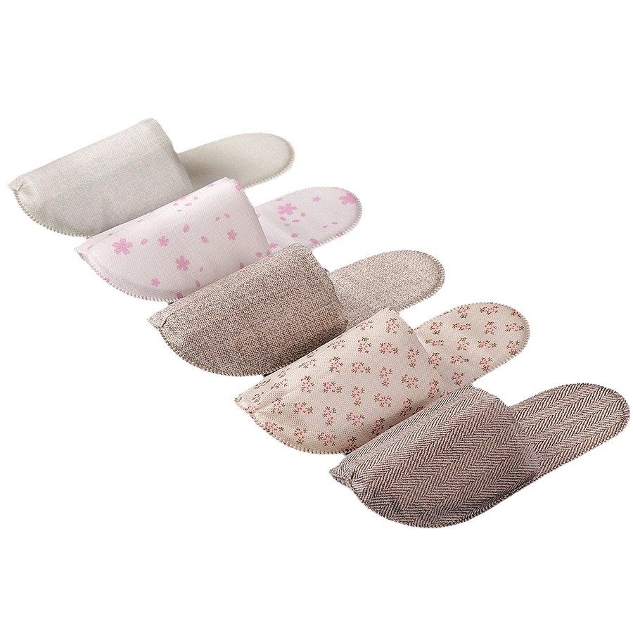 New Thickened Non-woven Disposable Slippers Hotel Homestay EPE Anti-slip Hotel Special Wholesale LOGO