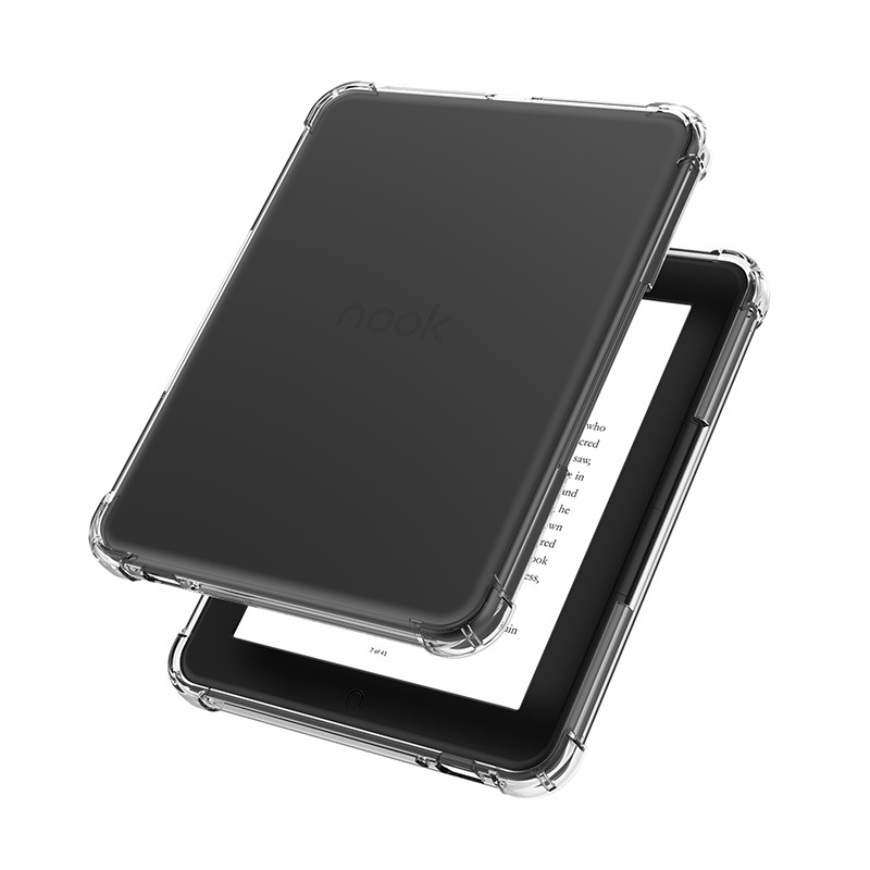Protective Cover for Barnes Nook Glowlight 4/4E E-book Reader Airbag Anti-drop Transparent Case