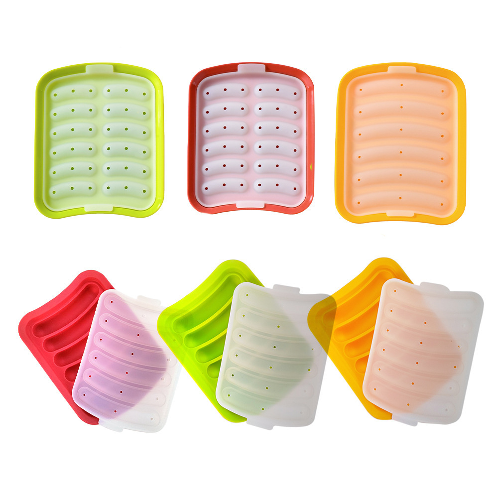 Kitchen baking silicone sausage mold household homemade hot dog mold high temperature resistant complementary Ham mold