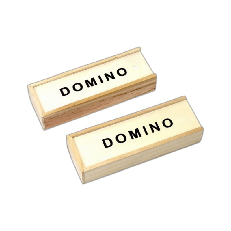 Foreign trade explosions 28 black dominoes wooden boxed black dominoes wooden board games teaching aids