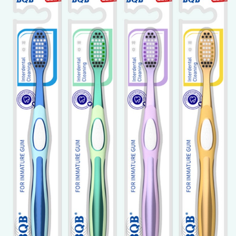 BQB genuine goods advanced independent packaging adult soft bristle big head toothbrush bamboo charcoal bristle toothbrush soft bristle wholesale factory