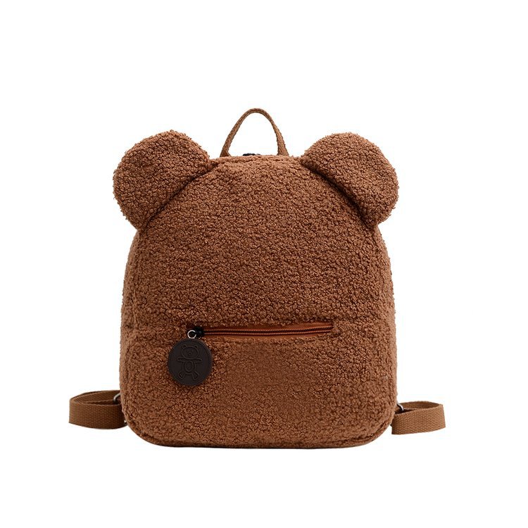 Factory wholesale new plush bear children's bag 2024 new popular cartoon fashion Children's backpack