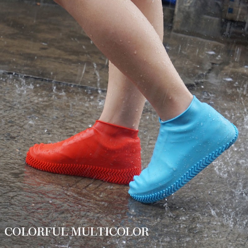Waterproof Shoe Covers, Non-Slip Rain Shoe Covers, Thickened Latex Wear-Resistant Outdoor Rainproof Silicone Shoe Covers, Men's and Women's Rain Boot Covers Wholesale