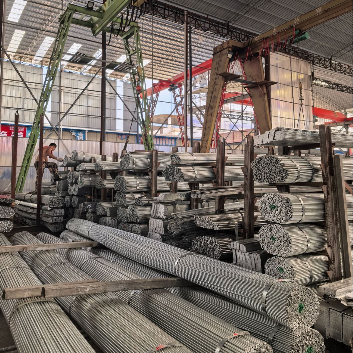 Galvanized Round Steel, Hot-Dip Galvanized Round Rod, Power Grounding Rod, Ground Wire Hot-Dip Galvanized Guangxi Electric Power Construction
